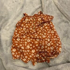 Carter’s Floral Brown Baby Romper
